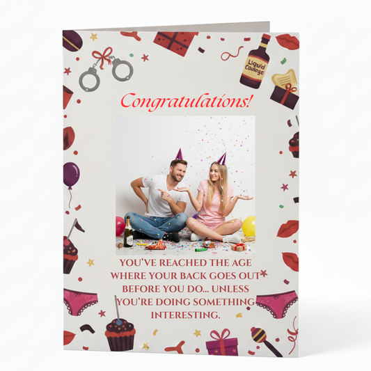 The "Back Goes Out Before You Do" Card | Hilarious Congratulations on Getting Older!